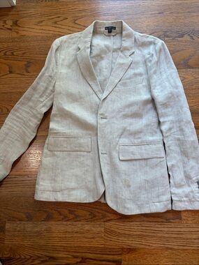 James Perse light gray linen jacket. Size 1